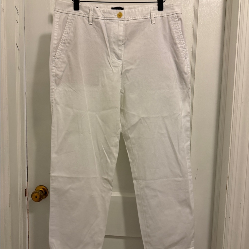Talbots White Perfect Chino Pants